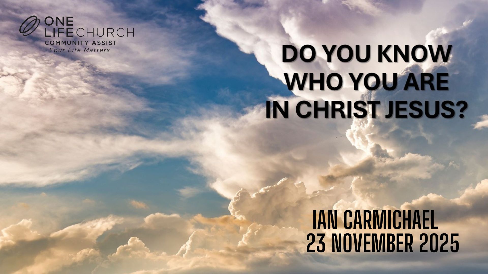Do You Know Who You Are in Christ Jesus